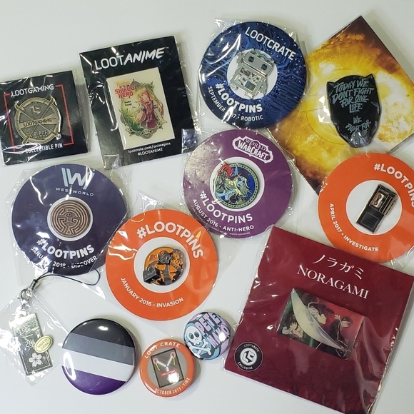 Loot Crate Pins and More! LootAnime, LootGaming, Marvel - Over 30 Pieces!! - Picture 3 of 12